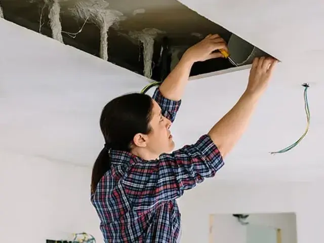 A dehumidifier running on a lower level in a north Utah County home