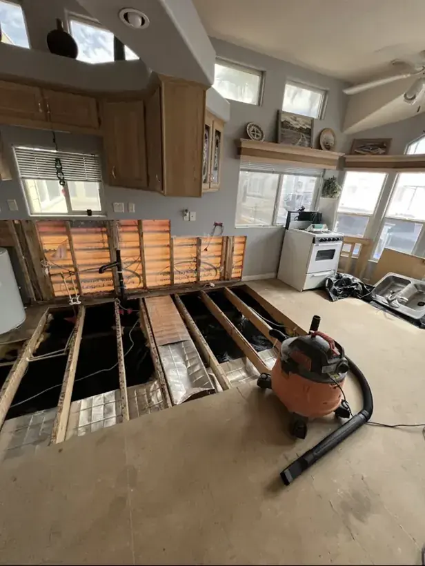Crawl space and foundation seepage on an Alpine bench