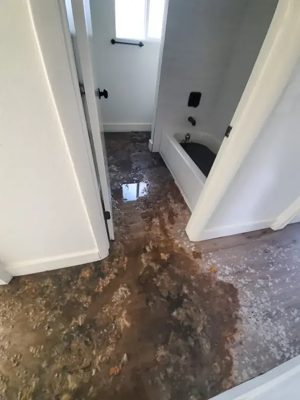 Storm and canyon flood water damage in north Utah County